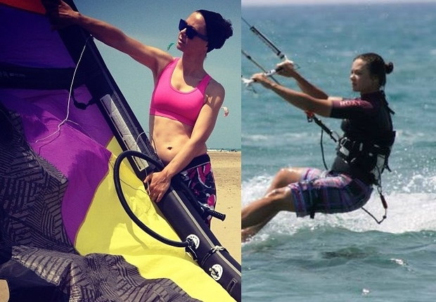 Kinga Rusin na kitesurfingu