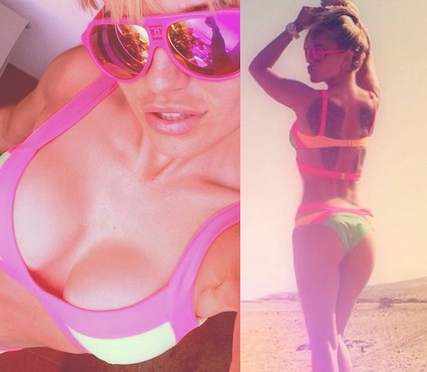 Doda w bikini na wakacjach na Wyspach Kanaryjskich