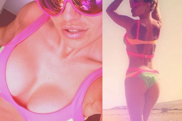 Doda w bikini na wakacjach na Wyspach Kanaryjskich