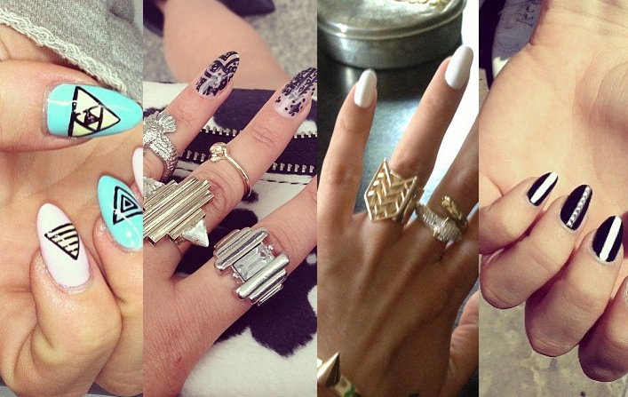 Letni manicure gwiazd