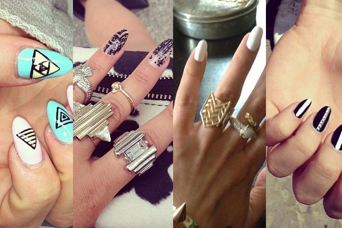 Letni manicure gwiazd