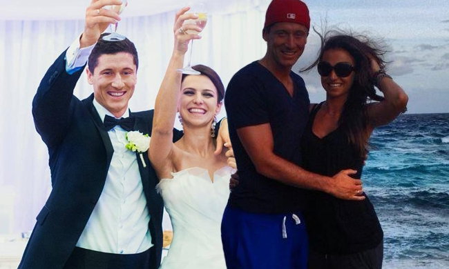 Robert Lewandowski z żoną na Seszelach