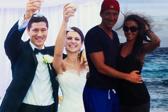 Robert Lewandowski z żoną na Seszelach