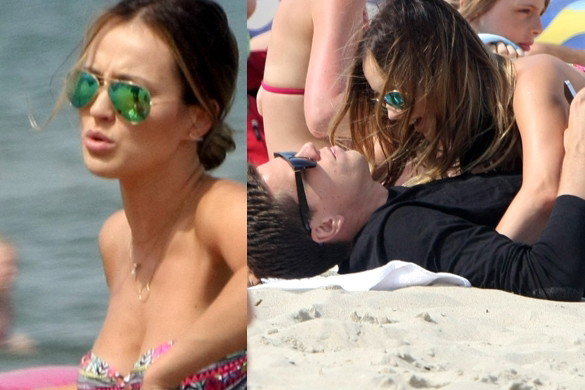 Marina i Szczęsny na plaży w Sopocie