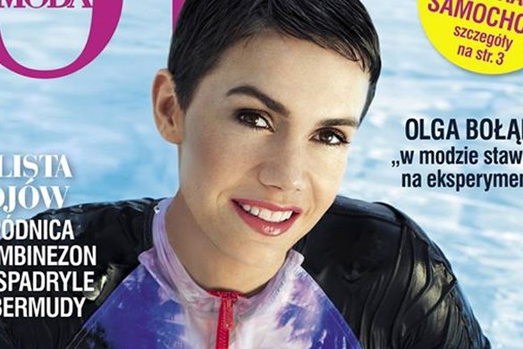 Olga Bołądź na okładce HOT Moda