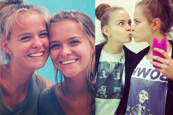 Zuzanna Kołodziejczyk z siostrą bliźniaczką Tamarą