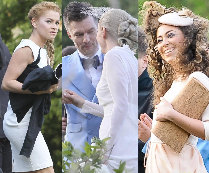 Natalia Kukulska i Anna Szarmach na ślubie Adama Sztaby i Doroty Szelągowskiej