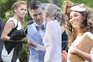 Natalia Kukulska i Anna Szarmach na ślubie Adama Sztaby i Doroty Szelągowskiej