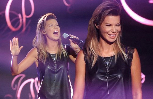 Edyta Górniak podczas finału "X-Factor 3"