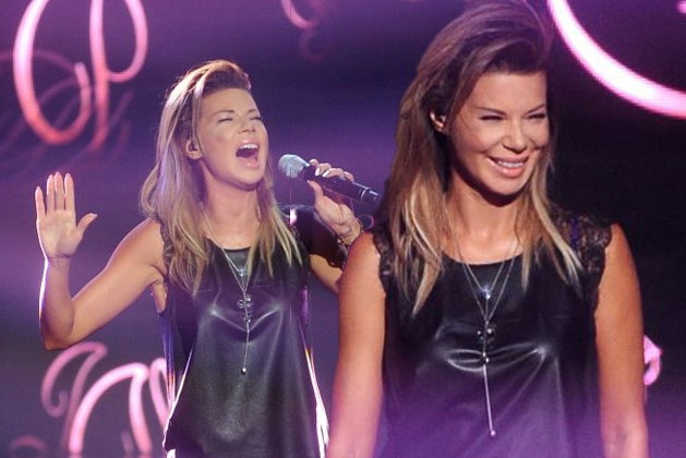 Edyta Górniak podczas finału "X-Factor 3"