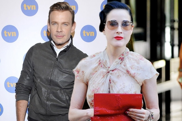 Dita von Teese w sukience Dawida Wolińskiego