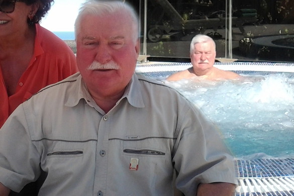 Lech Wałęsa na majówce w Portugalii