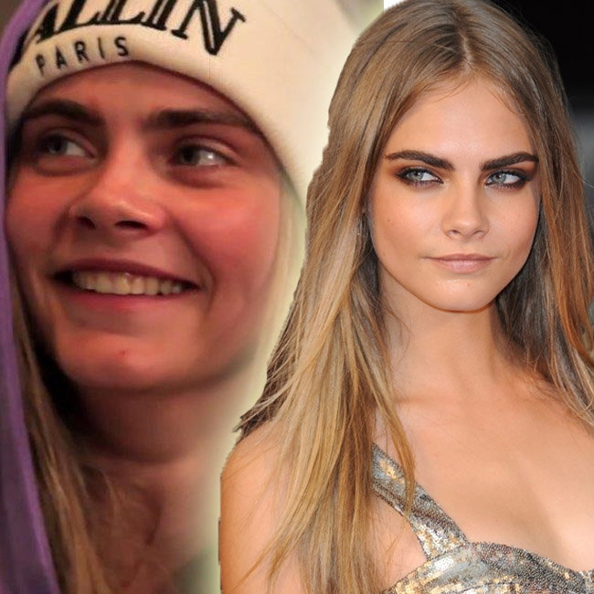 Cara Delevingne bez makijażu