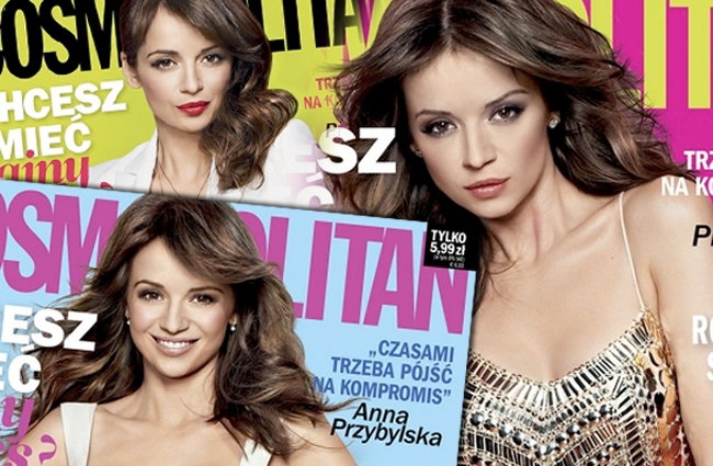 Anna Przybylska na okładce Cosmopolitan