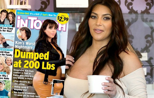 Kim Kardashian przytyła w ciąży 30 kilo