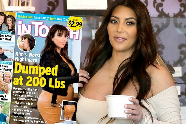 Kim Kardashian przytyła w ciąży 30 kilo
