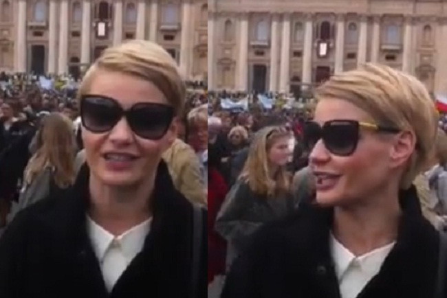 Małgorzata Kożuchowska w Watykanie