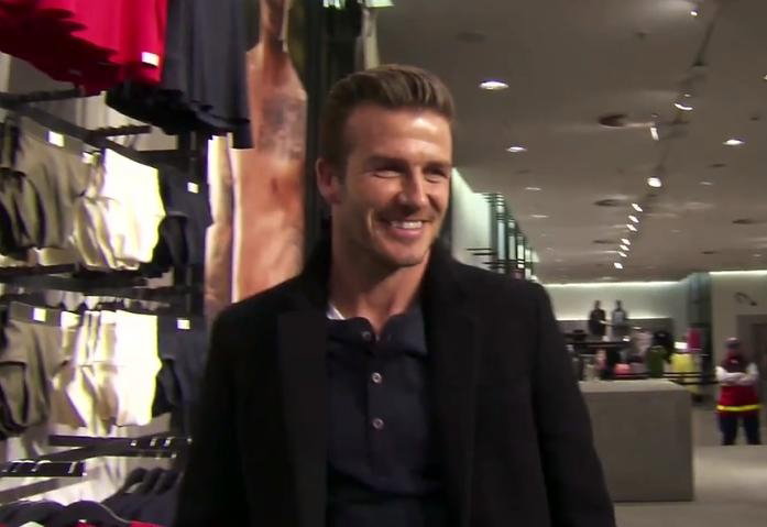David Beckham w berlińskim H&M