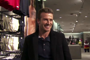 David Beckham w berlińskim H&M
