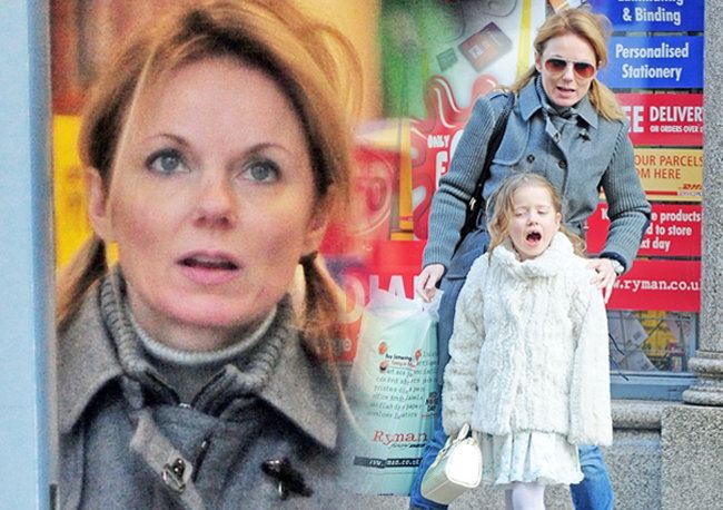 Geri Halliwell z marudną córką na zakupach