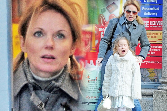 Geri Halliwell z marudną córką na zakupach