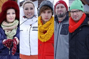 Gwiazdy na planie serialu "Rodzinka.pl"