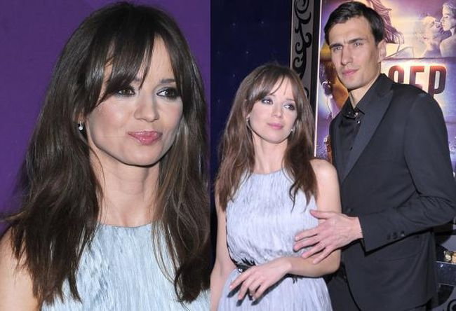 Anna Przybylska i Jarosław Bieniuk na premierze filmu "Sęp"