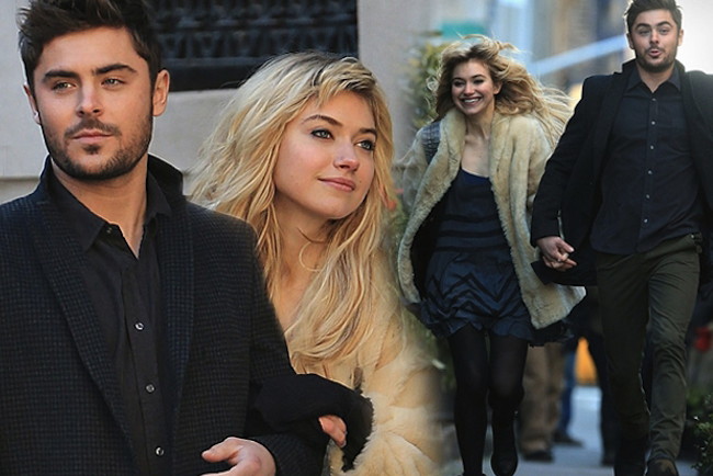Zac Efron i Imogen Poots za rękę