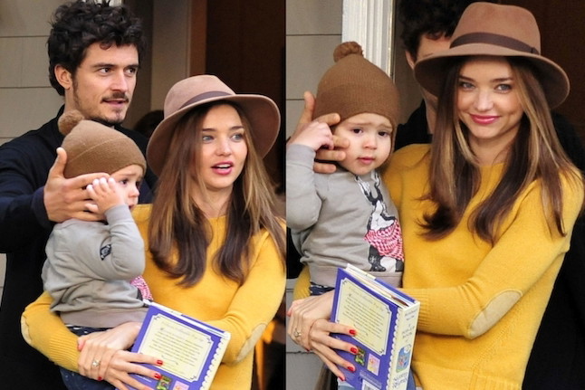 Miranda Kerr i Orlando Bloom z synem Flynn