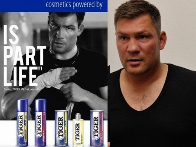 Dariusz Michalczewski ma własną linię kosmetyków o nazwie "Tiger"