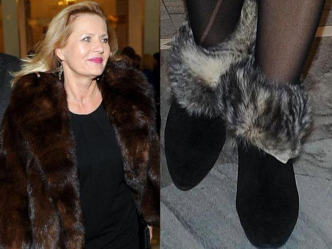 Grażyna Szapołowska w futrze z norek
