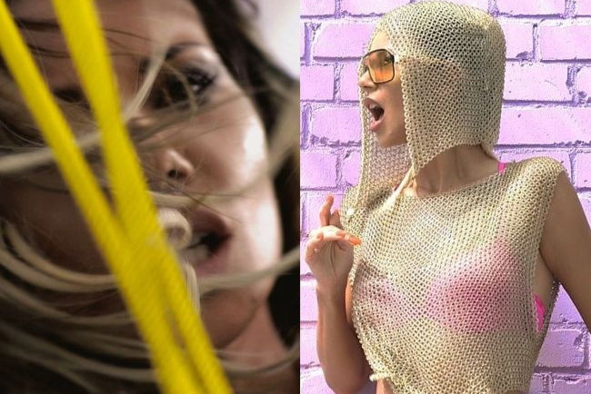 Edyta Górniak na planie teledysku "Consequences"