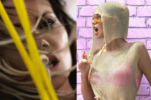 Edyta Górniak na planie teledysku "Consequences"