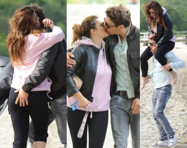 Mariusz Totoszko i Justyna Tomańska na plaży w Sopocie