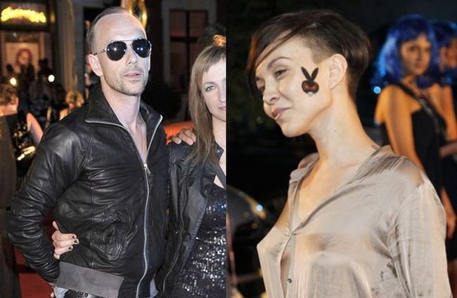 Nergal i Pati Sokół na imprezie Playboya