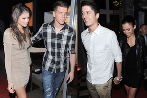 Robert Lewandowski i Wojciech Szczęsny z partnerkami na imprezie