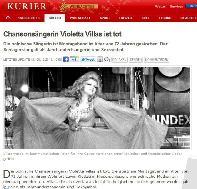 Śmierć Villas poruszyła zagraniczne media!