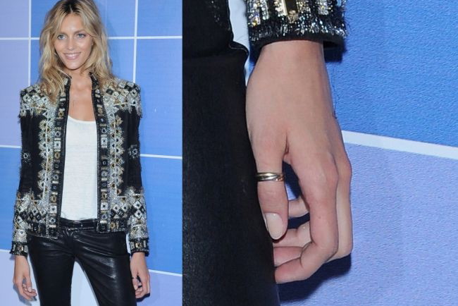 Anja Rubik nosi obrączkę na kciuku!