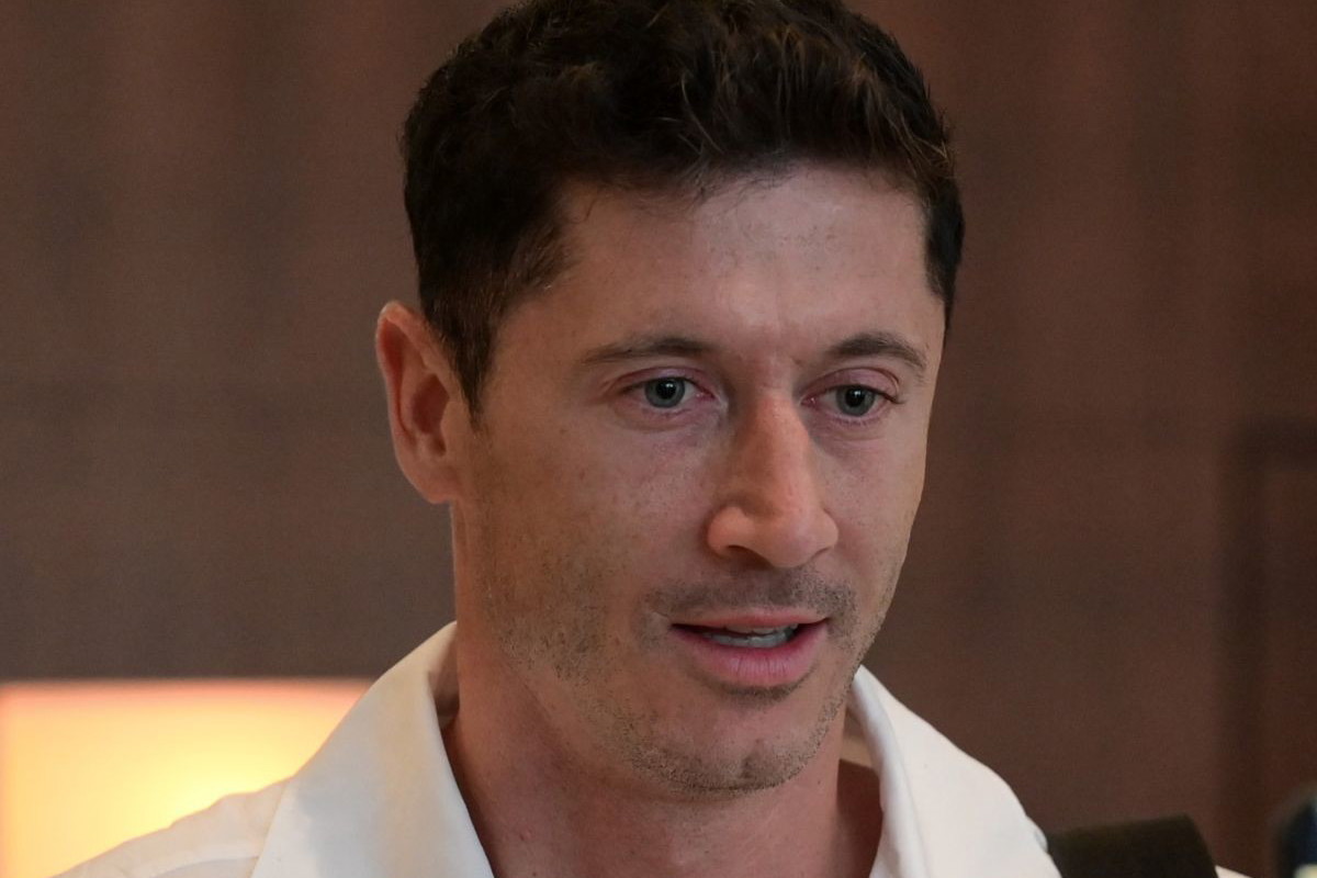 Robert Lewandowski na nagraniu z Tuskiem