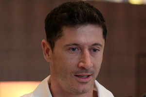 Robert Lewandowski na nagraniu z Tuskiem