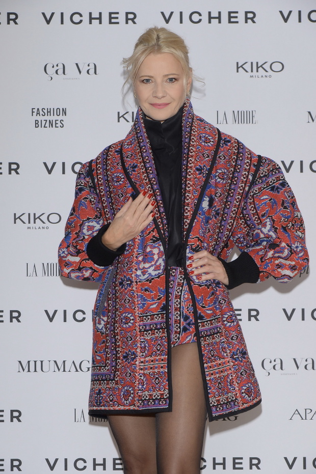 Małgorzata Kożuchowska na prezentacji najnowszej kolekcji VICHER