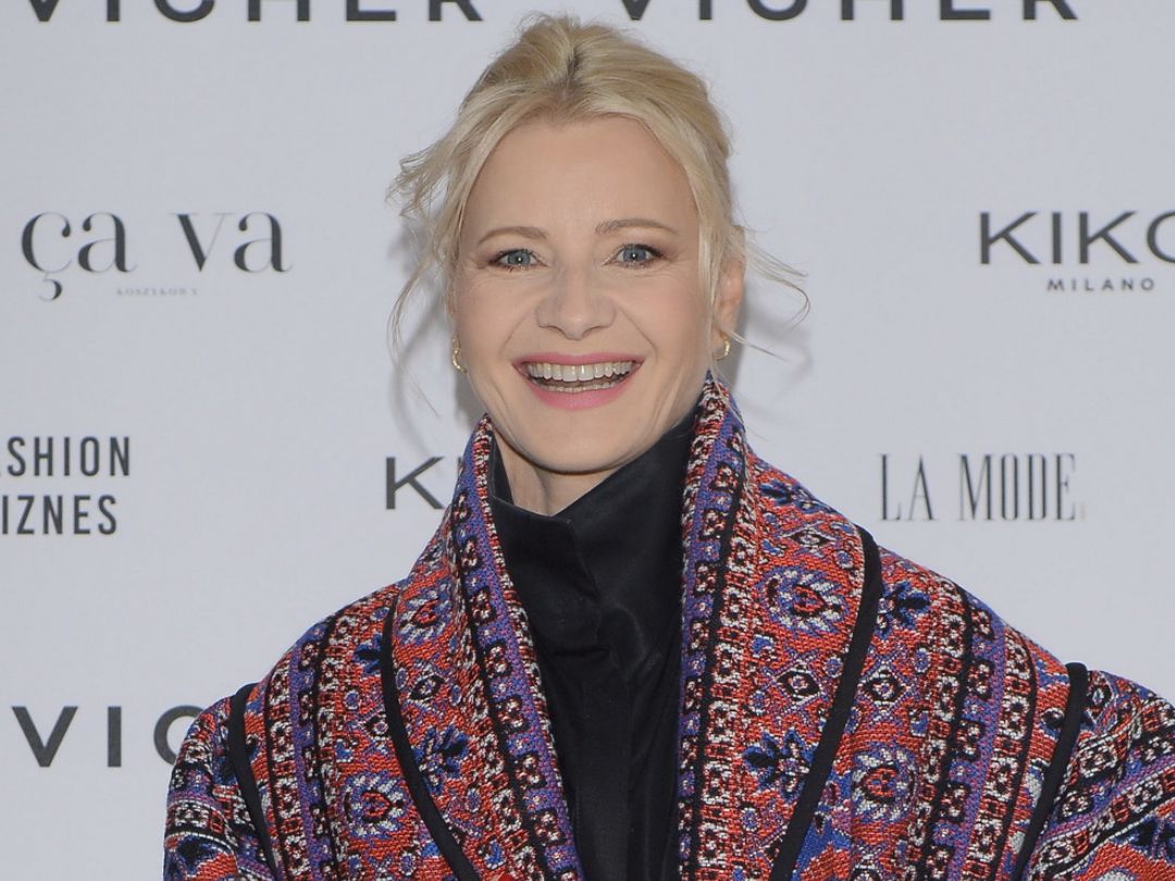 Małgorzata Kożuchowska na prezentacji najnowszej kolekcji VICHER