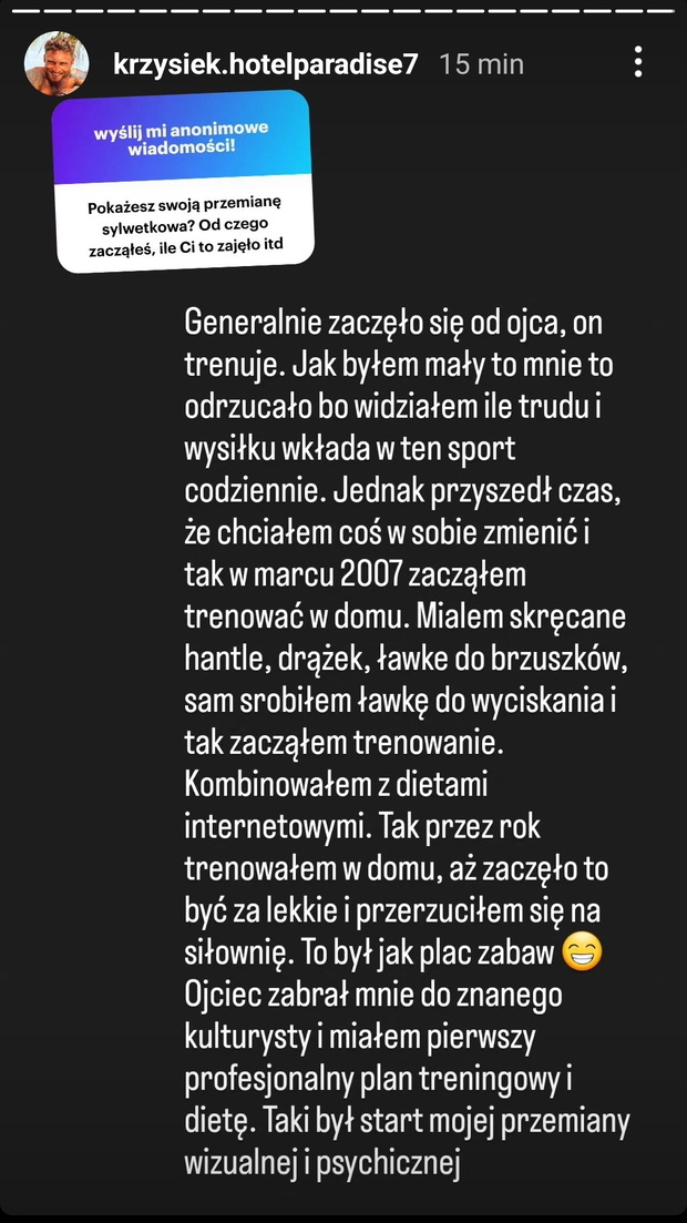 Krzysiek z Hotel Paradise pokazał, jak wyglądał kiedyś
