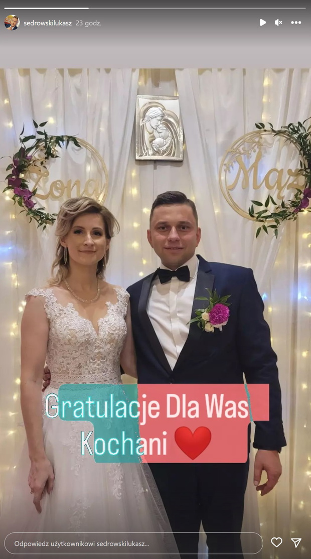 Krzysztof z Rolnik szuka żony wziął ślub zdjęcie ze ślubu
