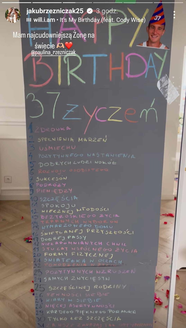 Tak Jakub Rzeźniczak świętował urodziny