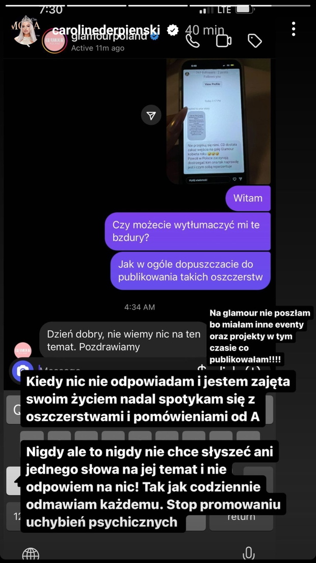 Caroline Derpienski afera z AnetaGlam