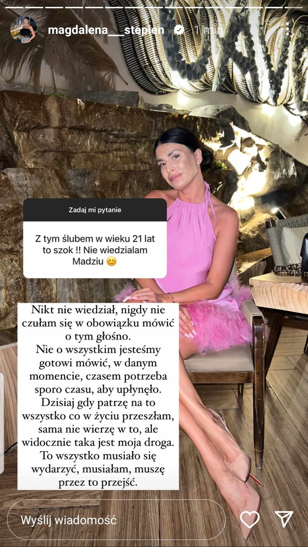 Magdalena Stępień zaskoczyła wyznaniem o ślubie