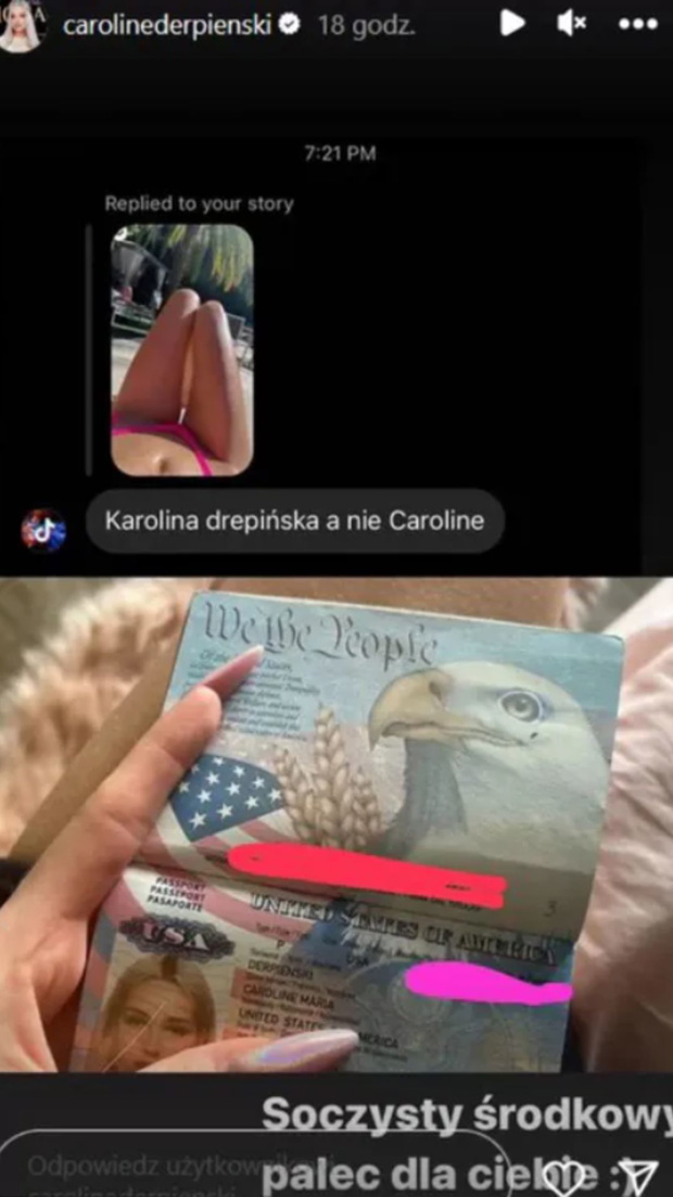 Tak nazywa się Caroline Derpienski