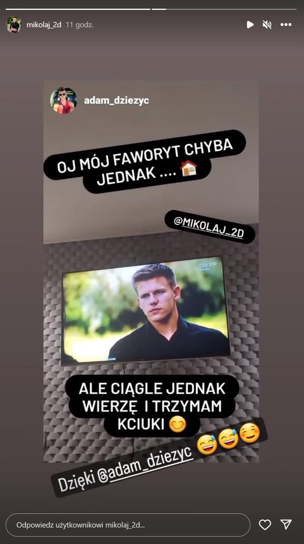 Adam z Rolnik szuka żony kibicuje Mikołajowi