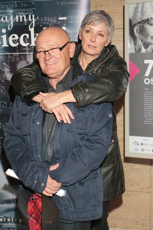 Maciej Damięcki z żoną